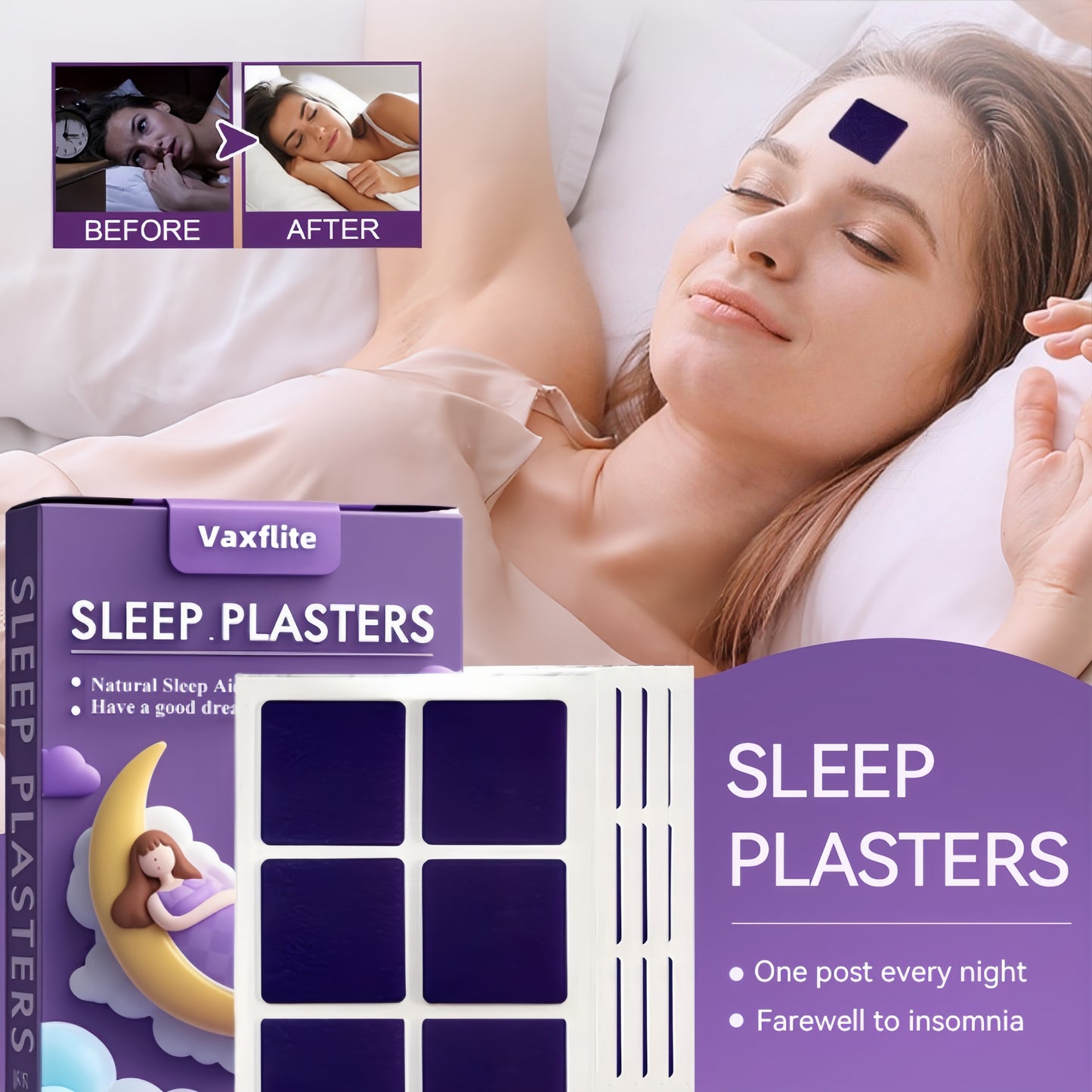 ✨Vaxflite™ Magic Sleep Patches😴 - Fall Asleep Fast & Stay Asleep🌙