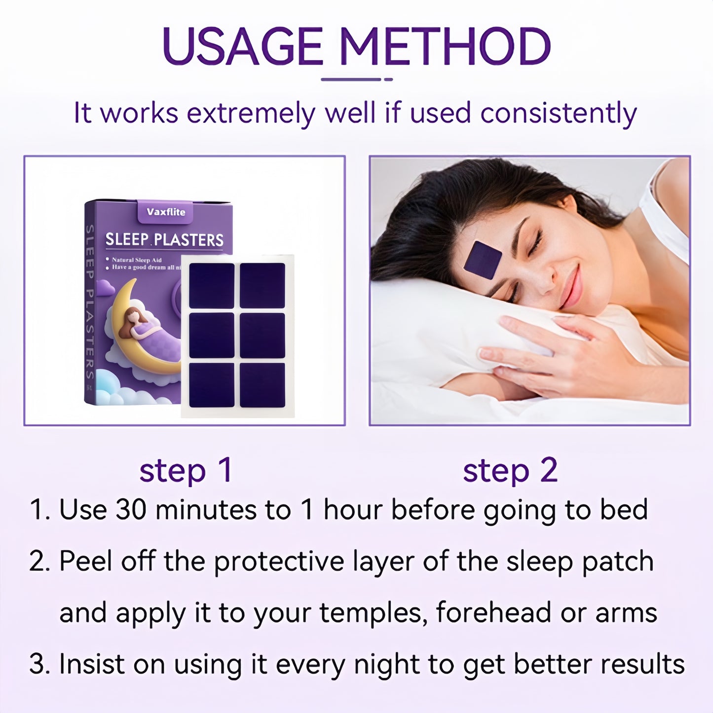 ✨Vaxflite™ Magic Sleep Patches😴 - Fall Asleep Fast & Stay Asleep🌙