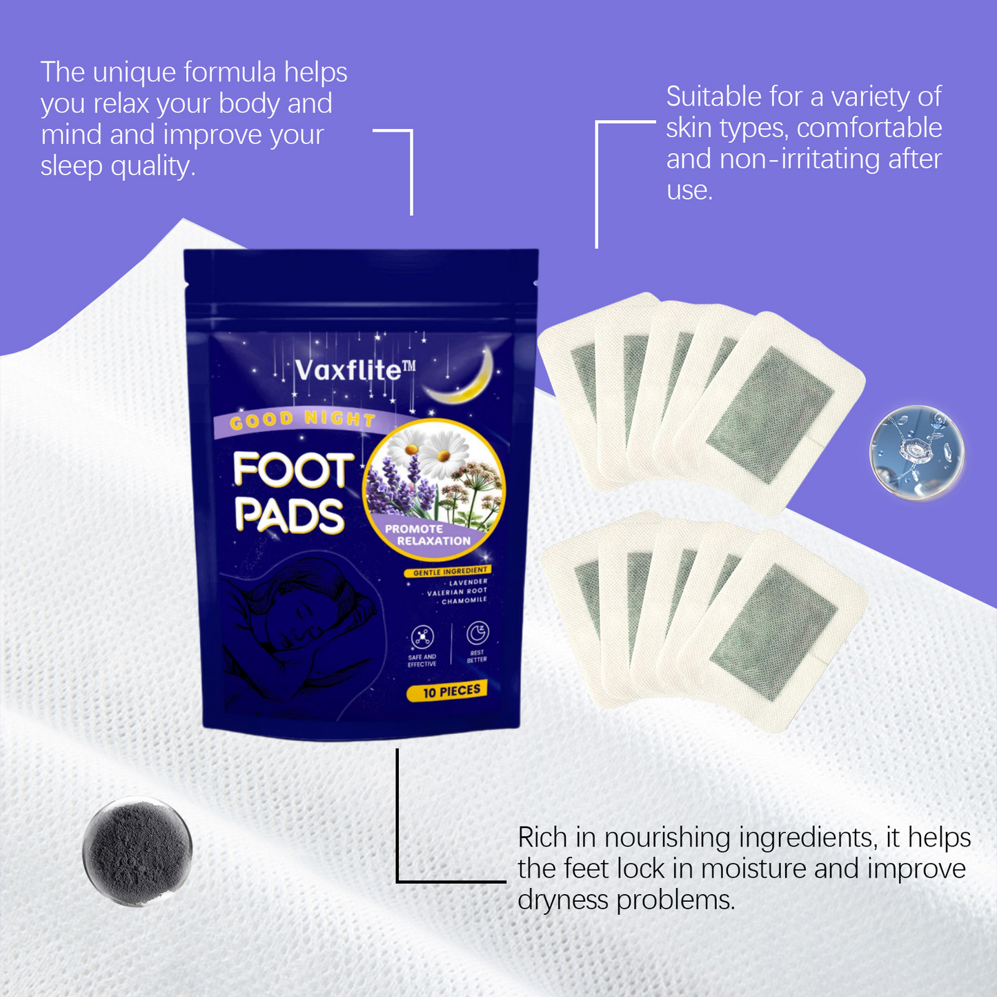 🌙🌙🌙Deep Sleep Detox Foot Patch🦶 – Cleanse & Slim While You Rest