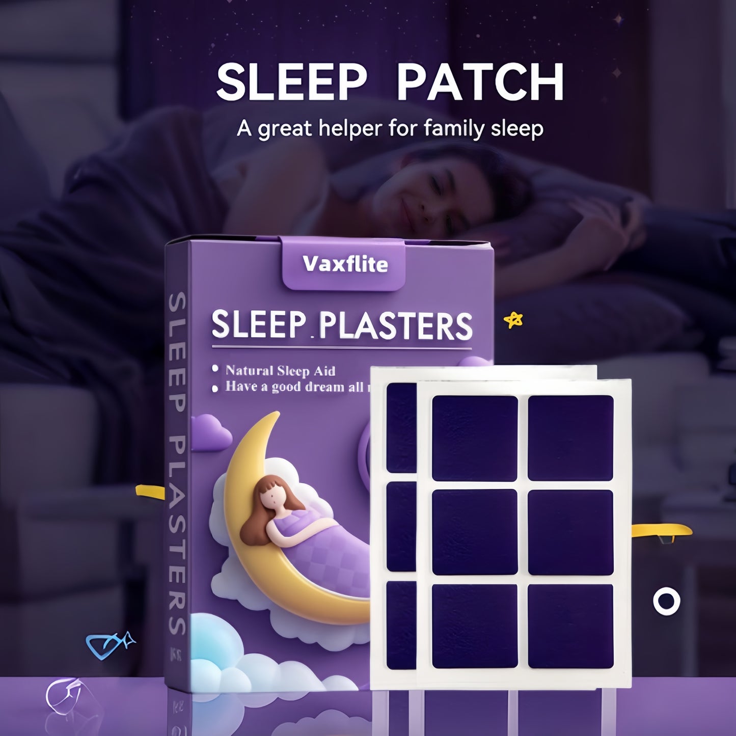 ✨Vaxflite™ Magic Sleep Patches😴 - Fall Asleep Fast & Stay Asleep🌙