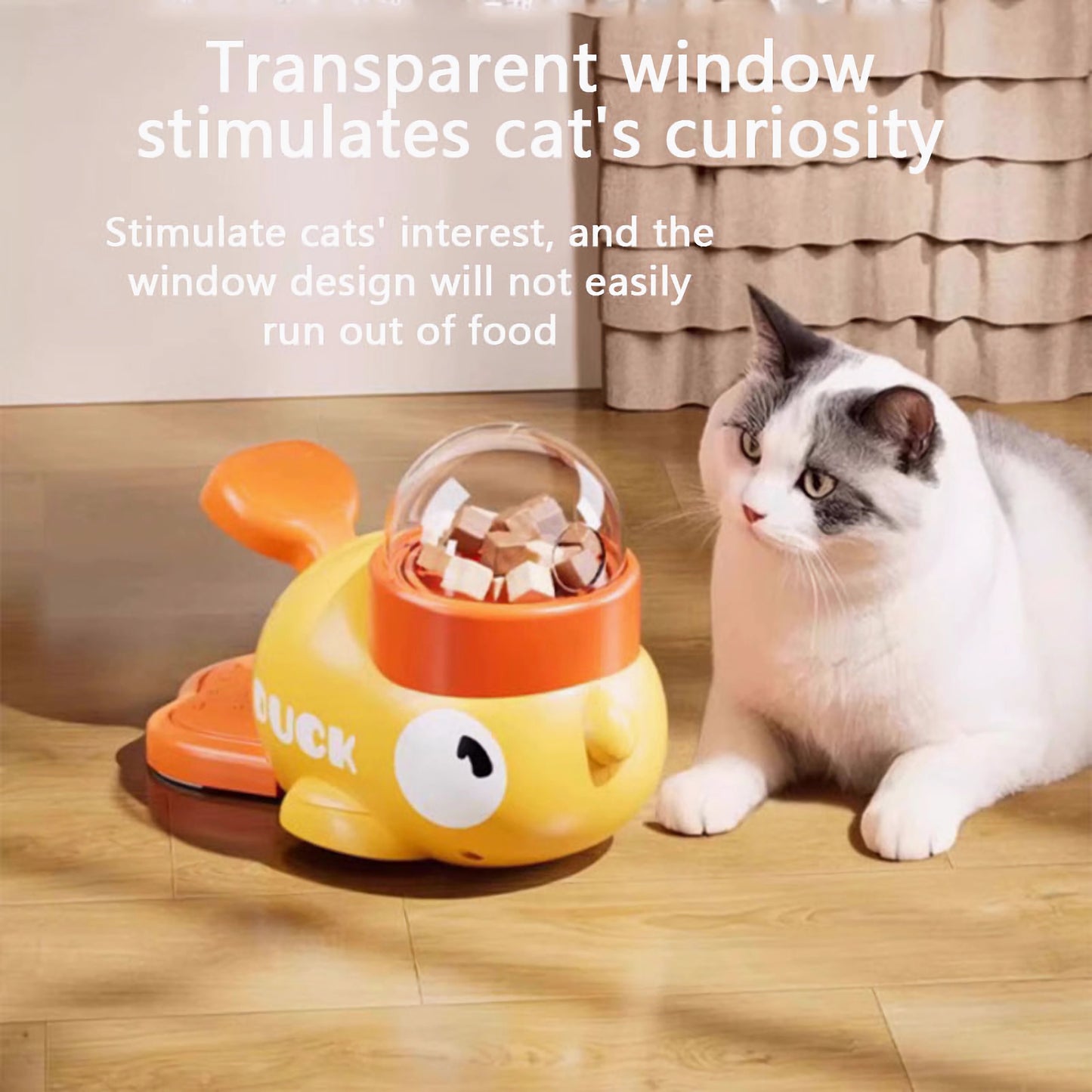 🐾🐾🐾Interactive Duck Feeder🐱🐶 – No More Bored Pets at Home!