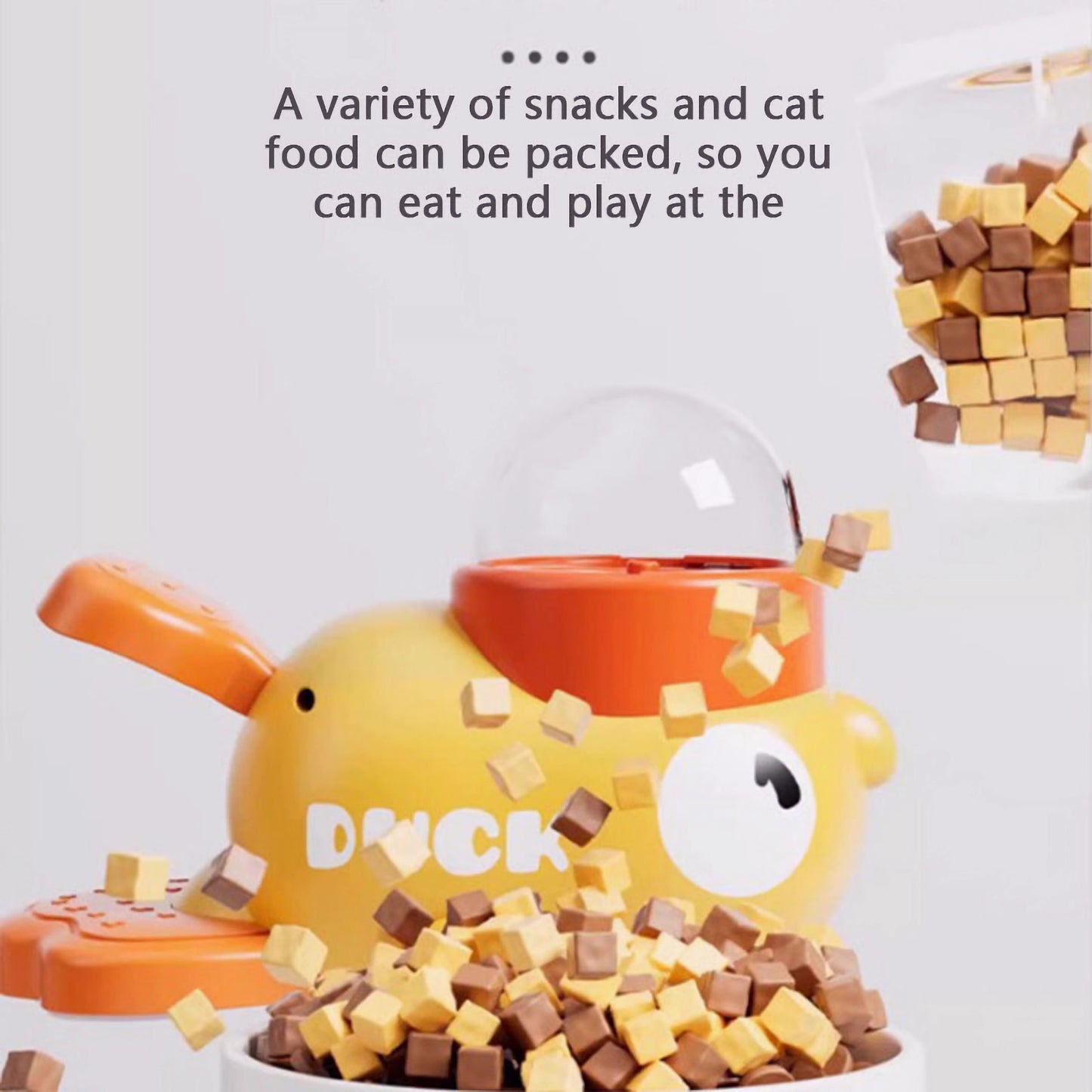 🐾🐾🐾Interactive Duck Feeder🐱🐶 – No More Bored Pets at Home!